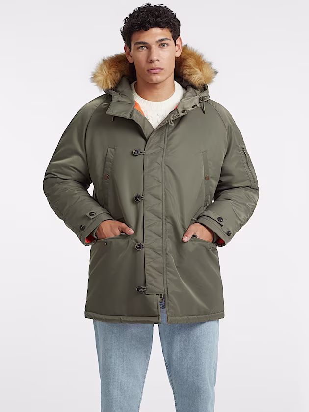 Hooded Nylon Parka - GUESS