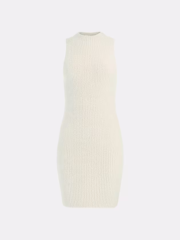 Fuzzy yarn sweater mini dress - GUESS