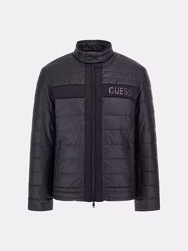 Stretch padded logo jacket - GUESS