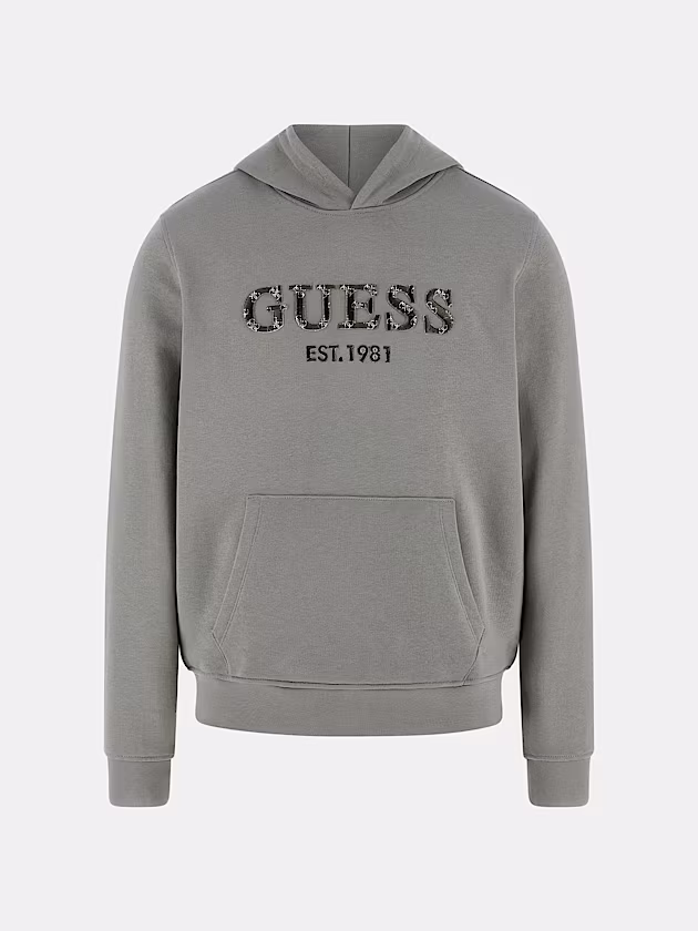 Terry logo hoodie sweatshirt - GUESS