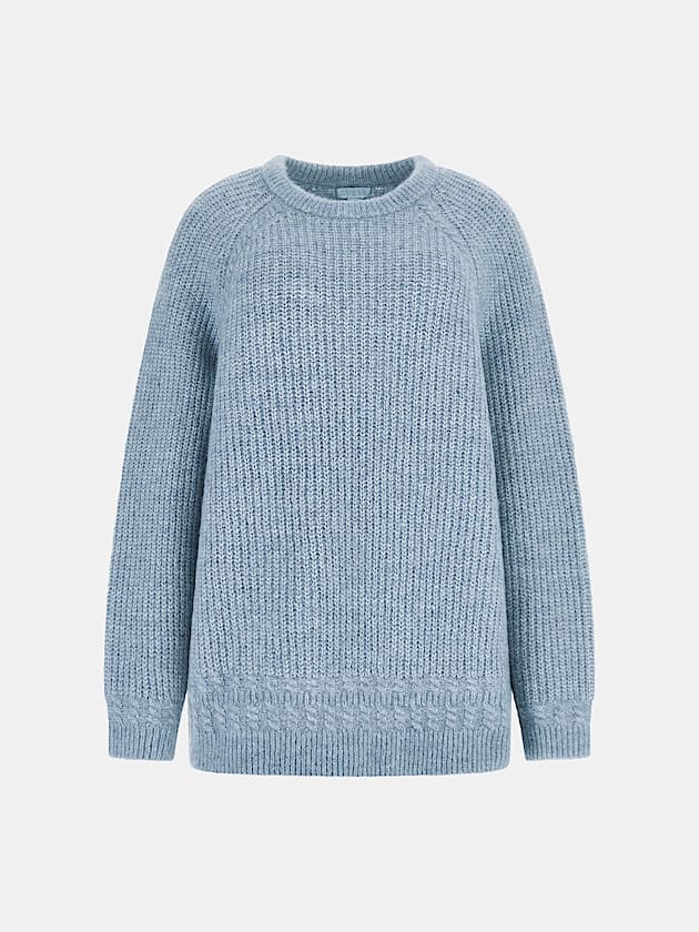 Crew neck wool blend sweater - GUESS