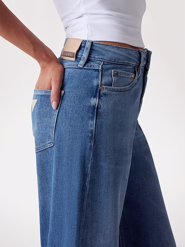Bellflower wide leg denim pant - GUESS
