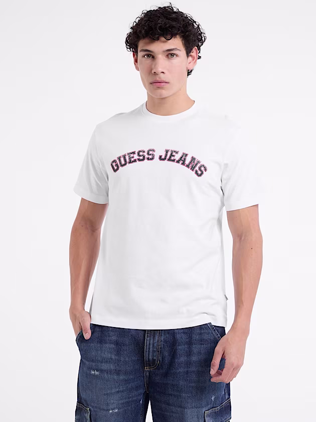 Crewneck Collegiate Tee - GUESS