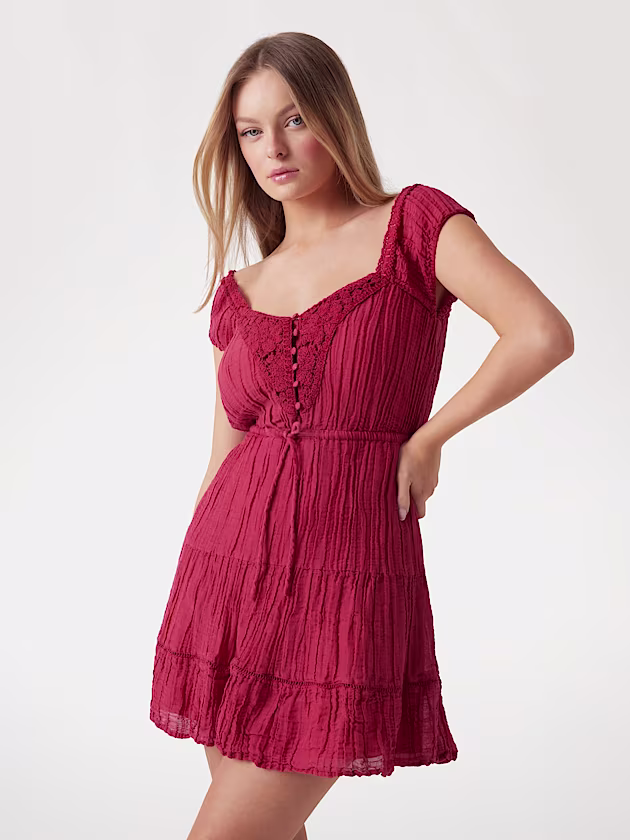 A-line gauze dress - GUESS