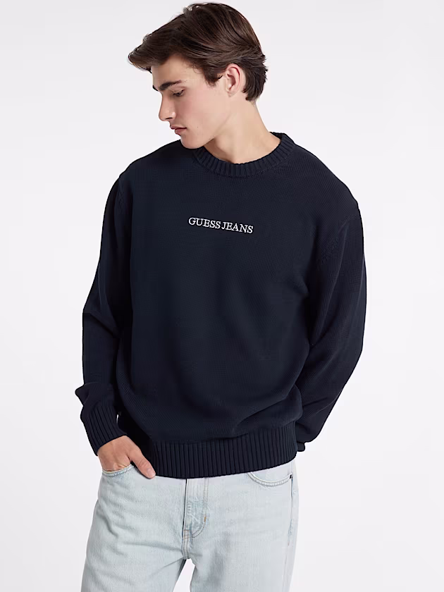 Embroidered Logo Sweater - GUESS