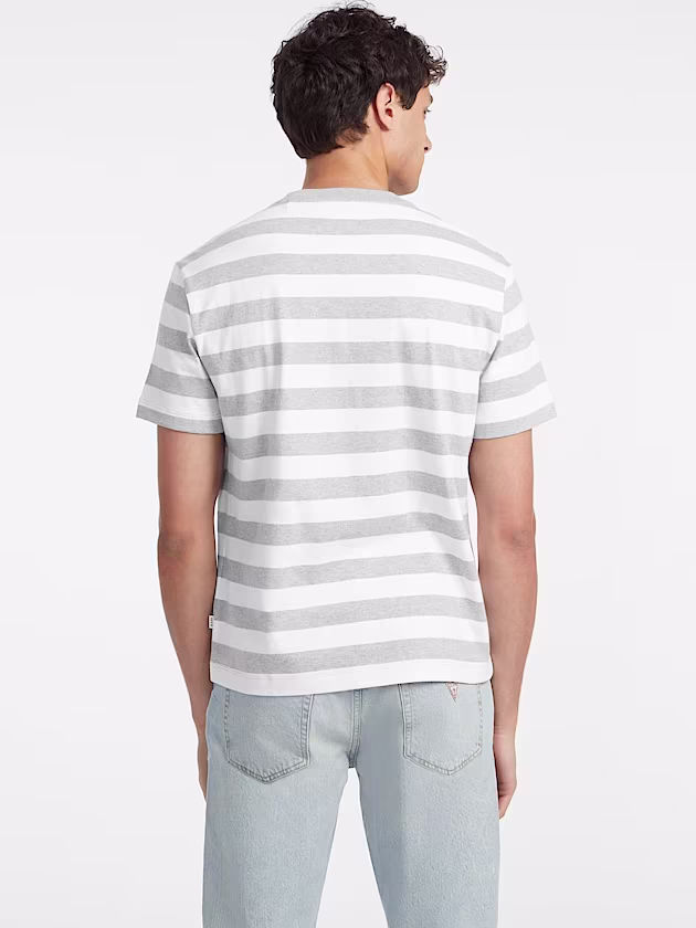 Striped Logo Tee - GUESS