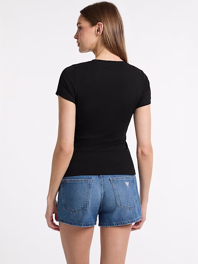 Embroidered slim t-shirt - GUESS