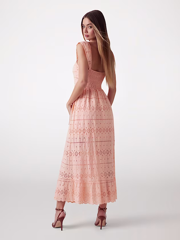 Long broderie anglaise dress - GUESS