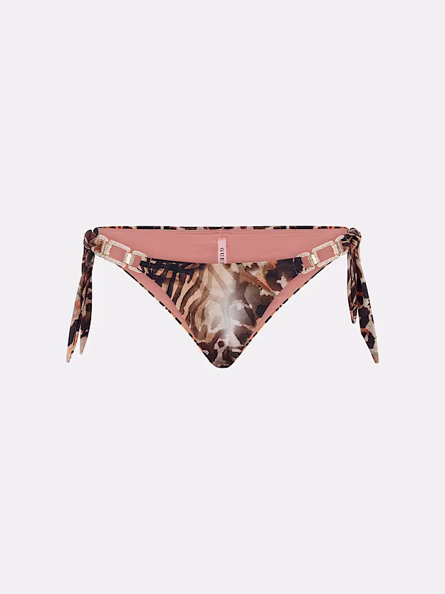 Animal-print brazilian bikini bottoms - GUESS