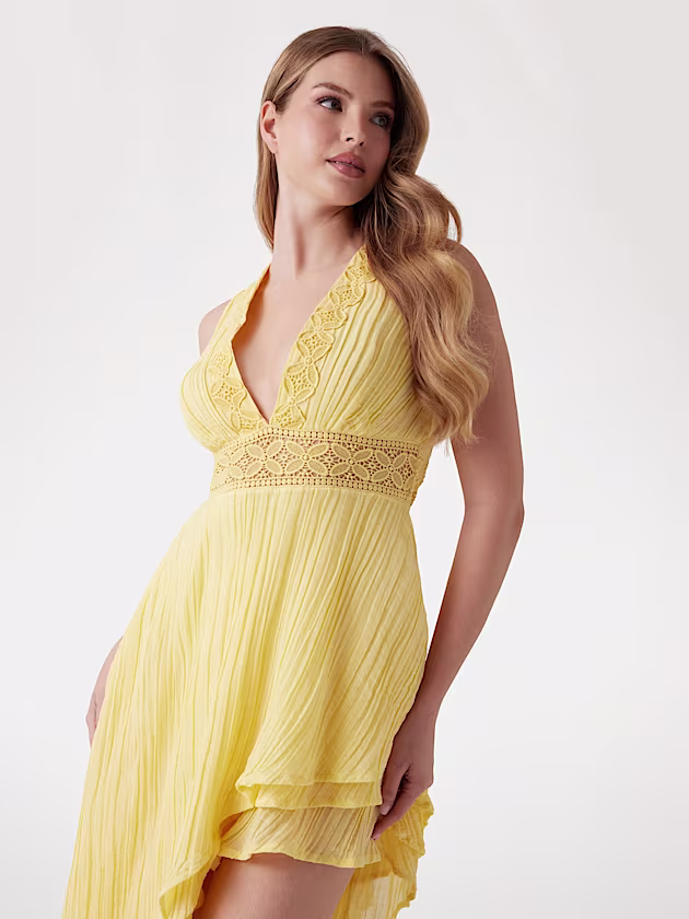 Long asymmetric dress - GUESS