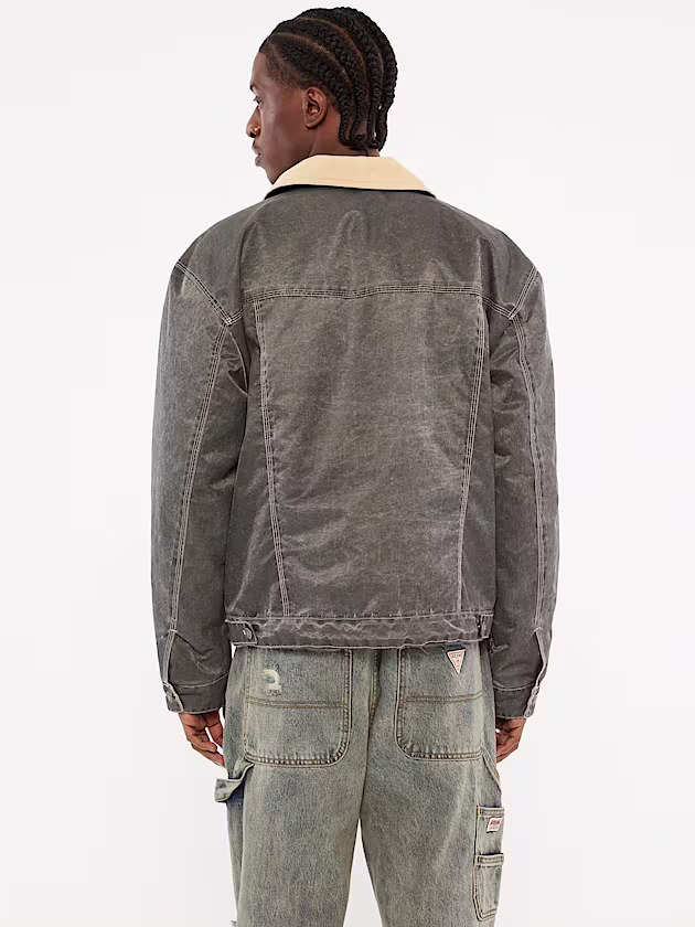 Nylon trucker jacket - GUESS