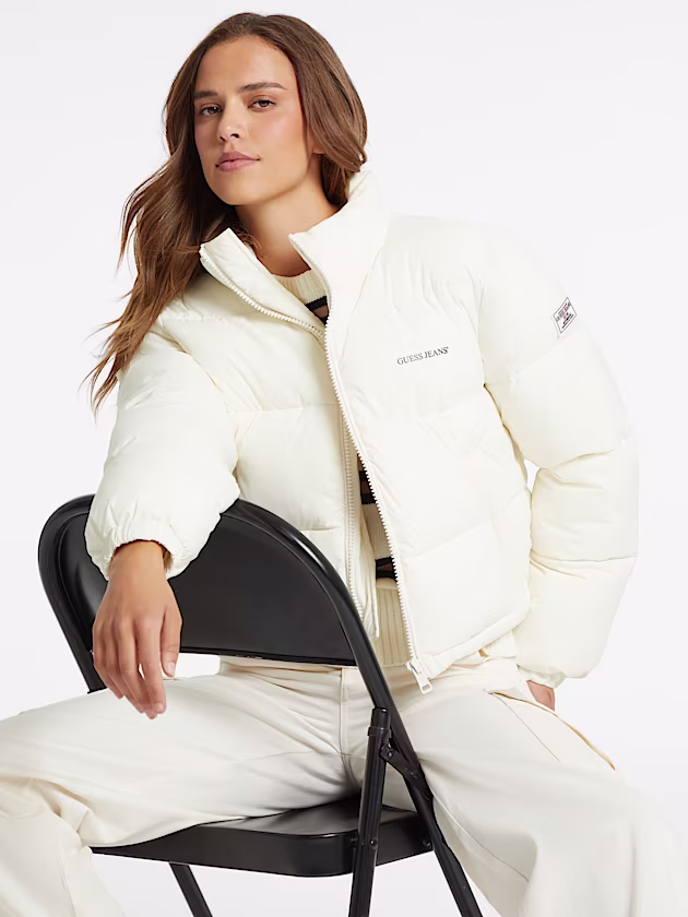 Crop Puffer Jacket - GUESS