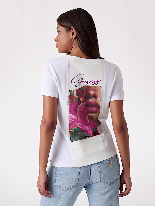 Back logo print T-shirt - GUESS