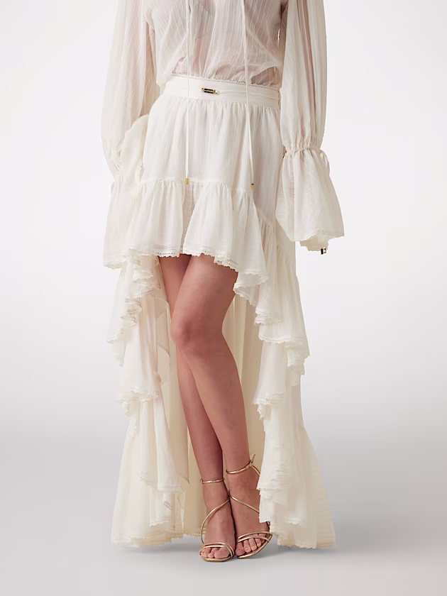 Marciano flounced long skirt - GUESS