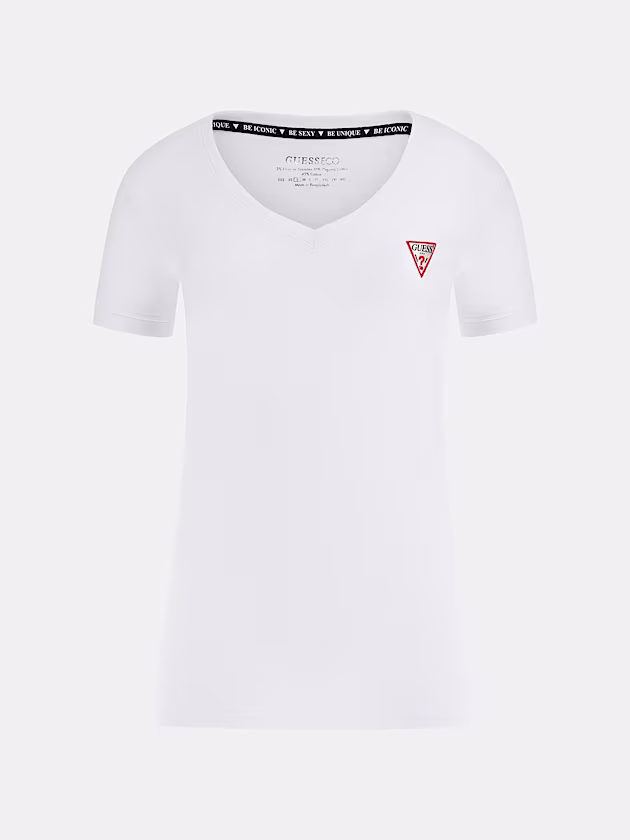 Small triangle logo stretch t-shirt - GUESS