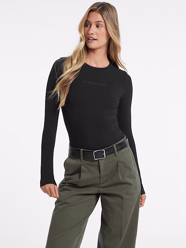 Embroidered Logo Bodysuit - GUESS