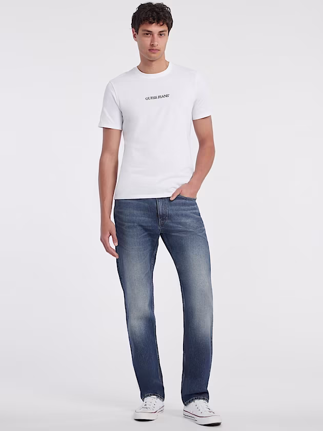 Slim Embroidered Logo Tee - GUESS