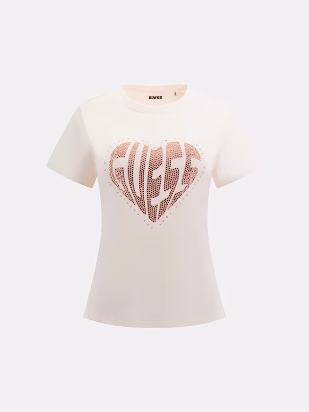 Rhinestone logo t-shirt - GUESS