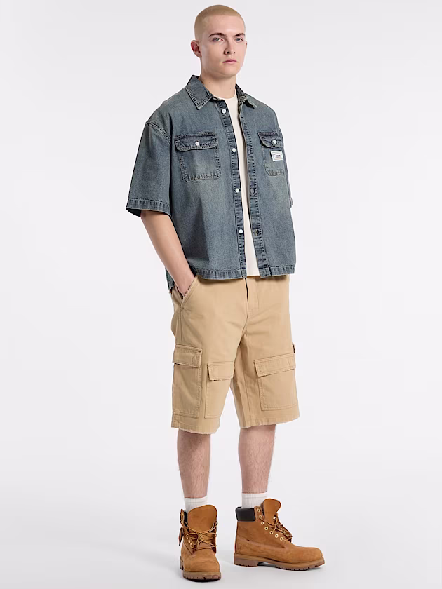 Twill cargo shorts - GUESS
