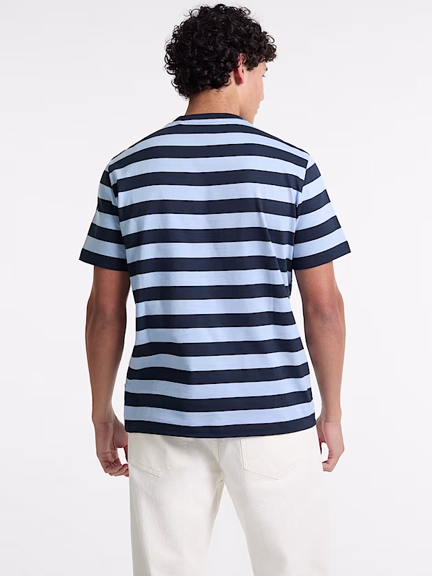 Striped Logo Tee - GUESS