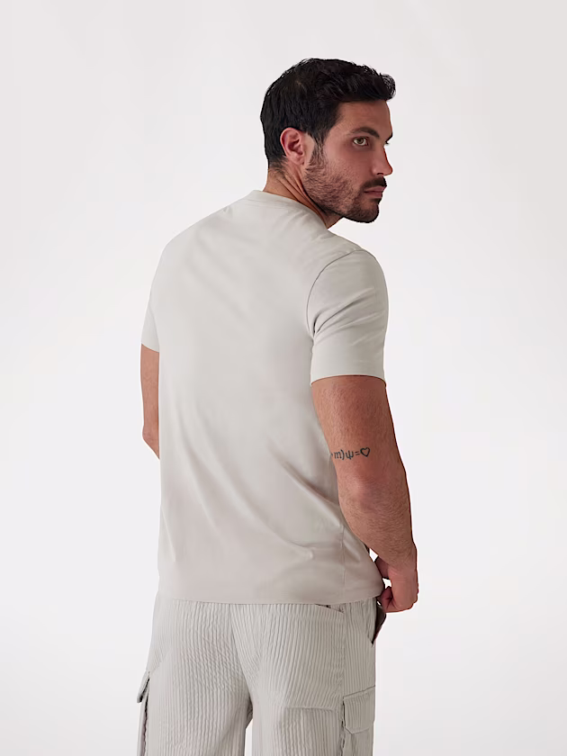 Triangle logo embroidery t-shirt - GUESS