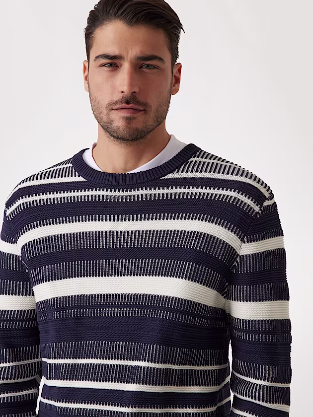 Regular-fit striped sweater - GUESS