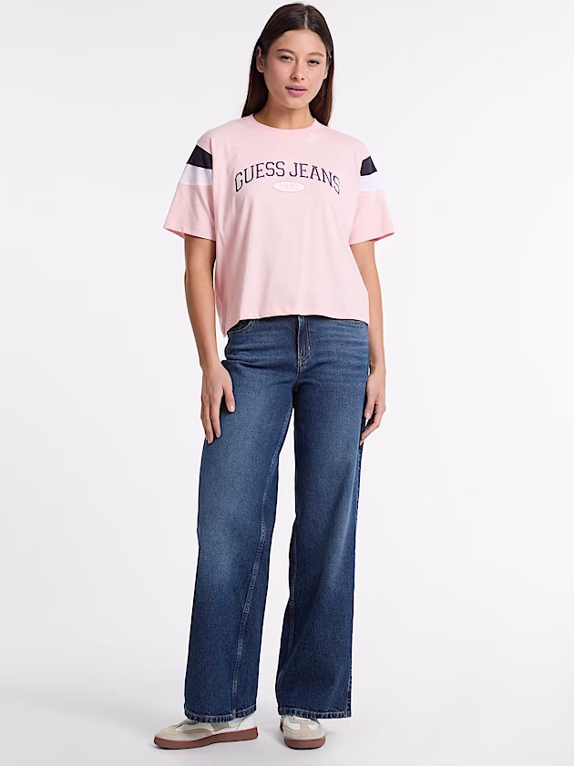 Cropped logo t-shirt - GUESS