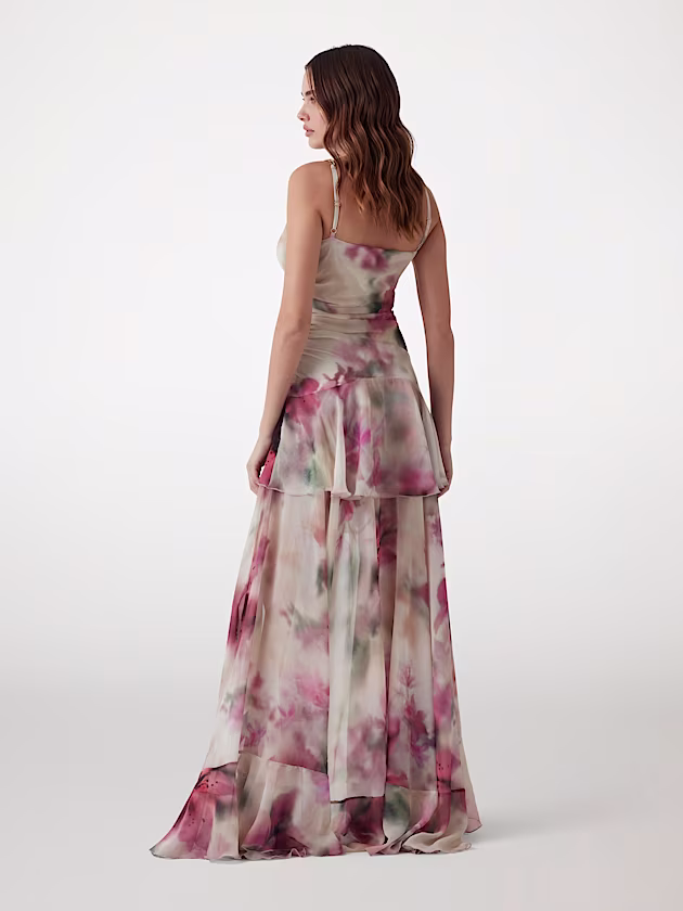 Marciano floral-print long dress - GUESS