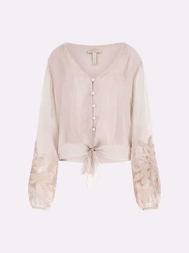 Silk-blend shirt - GUESS