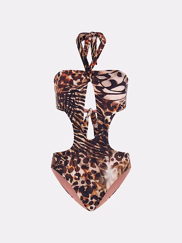Animal-print one-piece swimsuit - GUESS