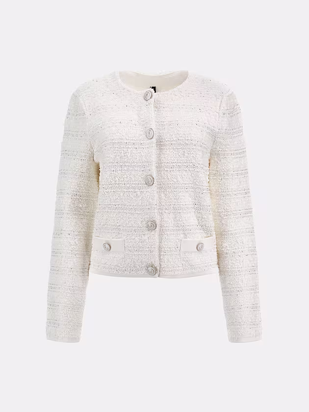 Marciano bouclé sweater jacket - GUESS