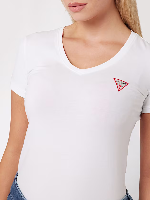 Small triangle logo stretch t-shirt - GUESS