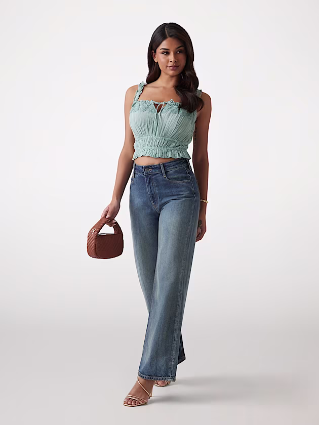 Lacy gauze top - GUESS