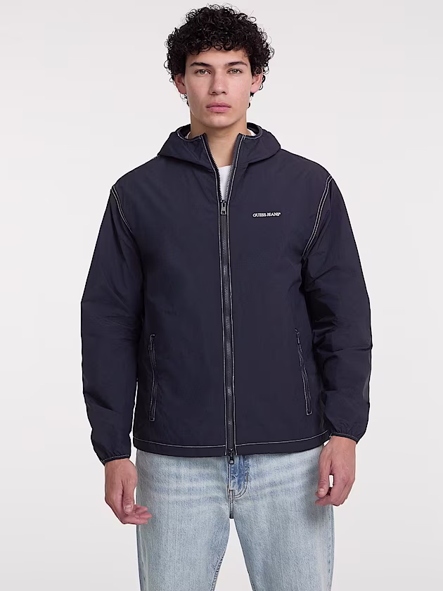 Nylon packable windbreaker - GUESS