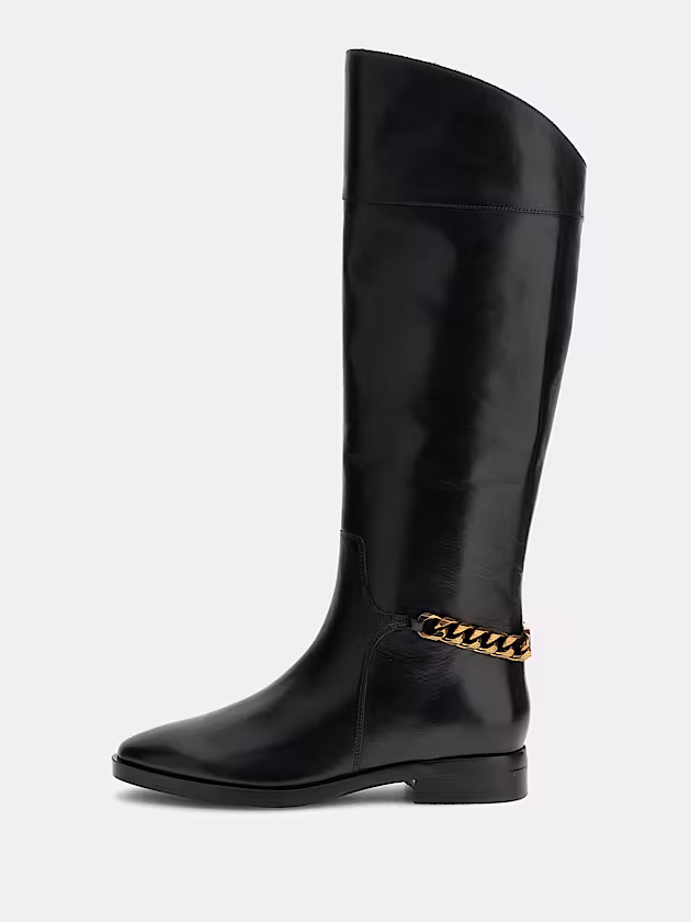 Joicy genuine leather high boot - GUESS