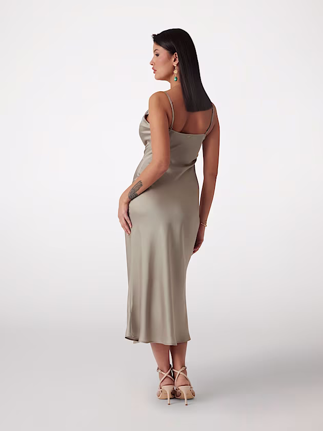 Satin midi dress - GUESS