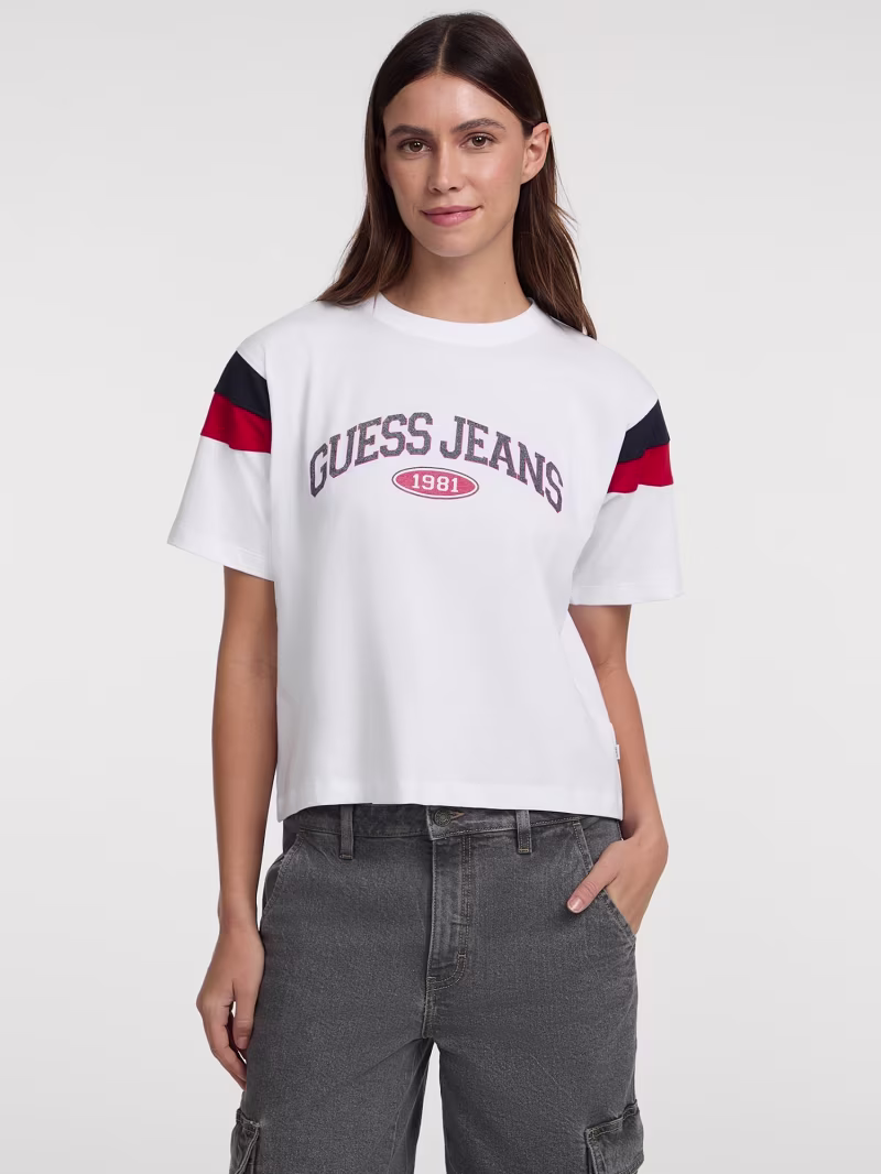 Cropped logo t-shirt - GUESS