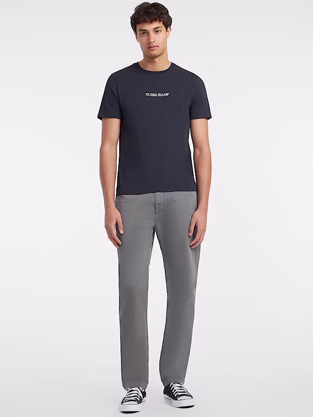 Slim Embroidered Logo Tee - GUESS