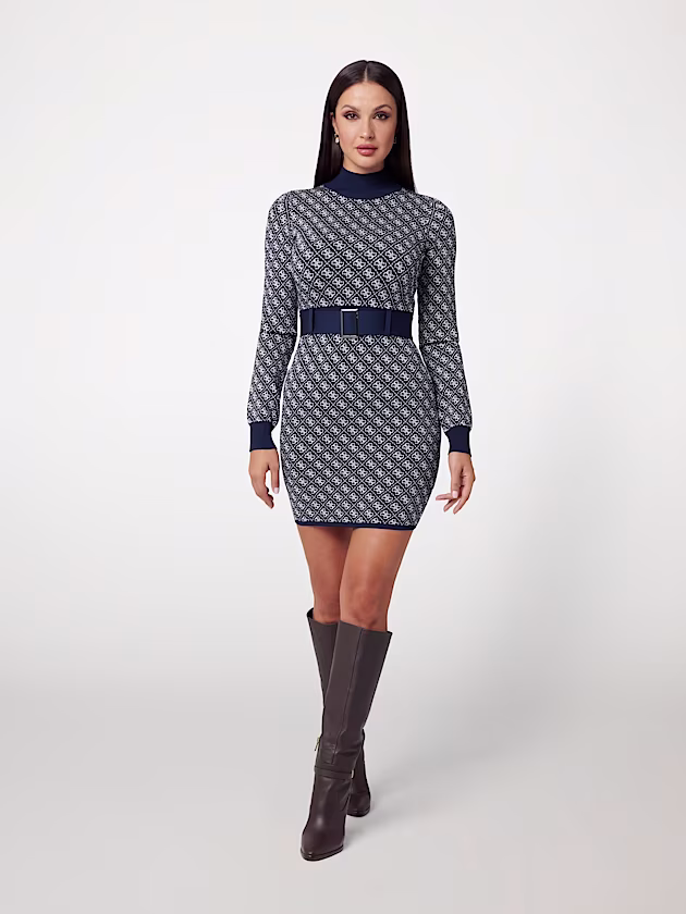 4g logo sweater mini dress - GUESS