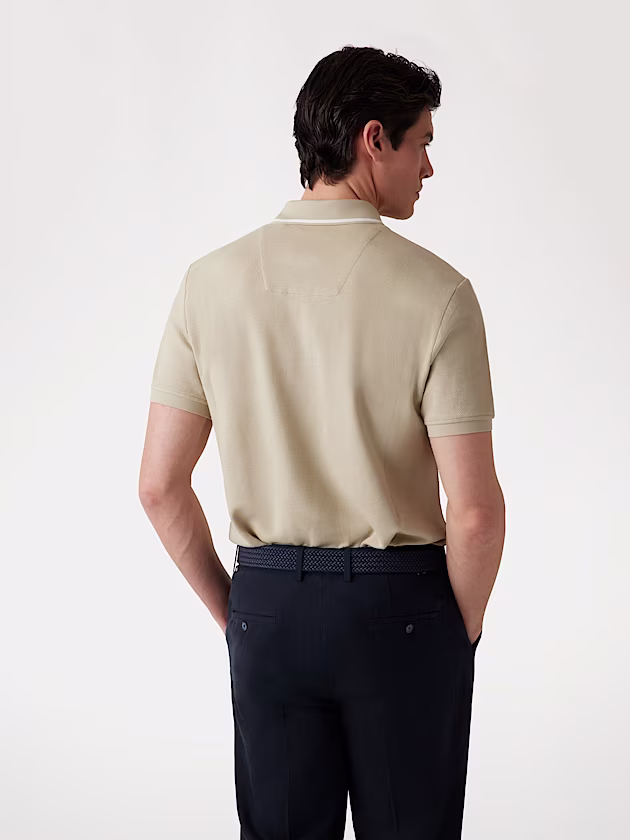 Marciano linen-blend polo shirt - GUESS