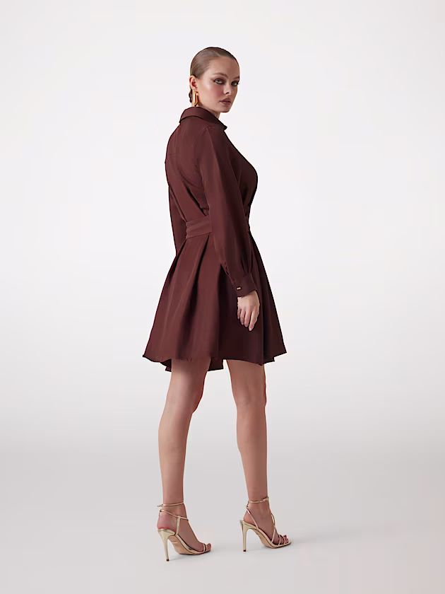 Marciano linen-blend shirt dress - GUESS