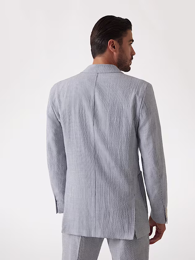 Marciano linen blend pinstriped blazer - GUESS