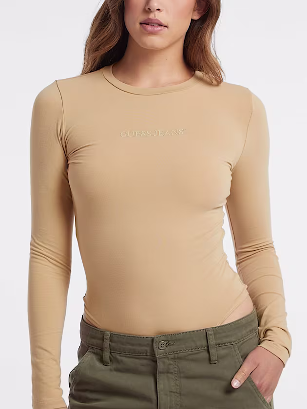 Embroidered Logo Bodysuit - GUESS