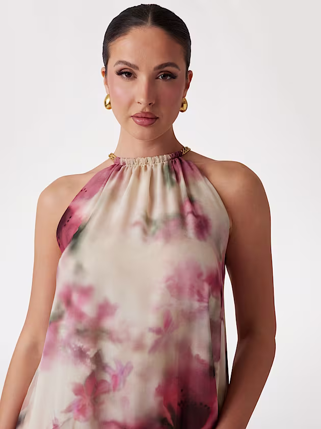 Marciano floral-print mini dress - GUESS