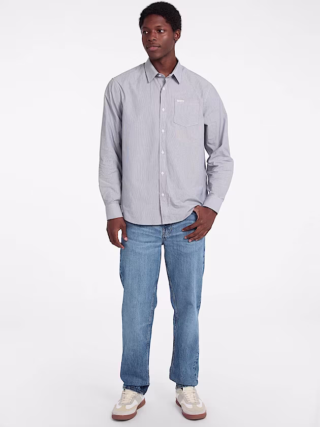 Striped Pocket Shirt - GUESS