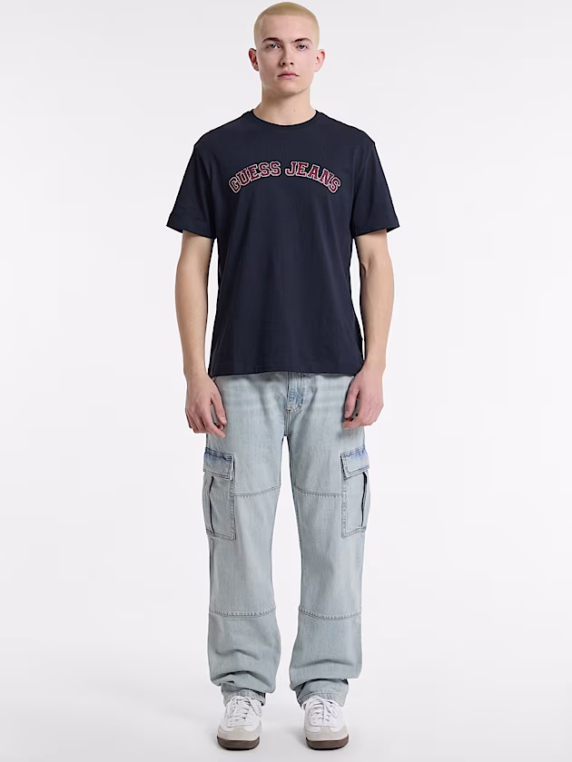 Crewneck Collegiate Tee - GUESS