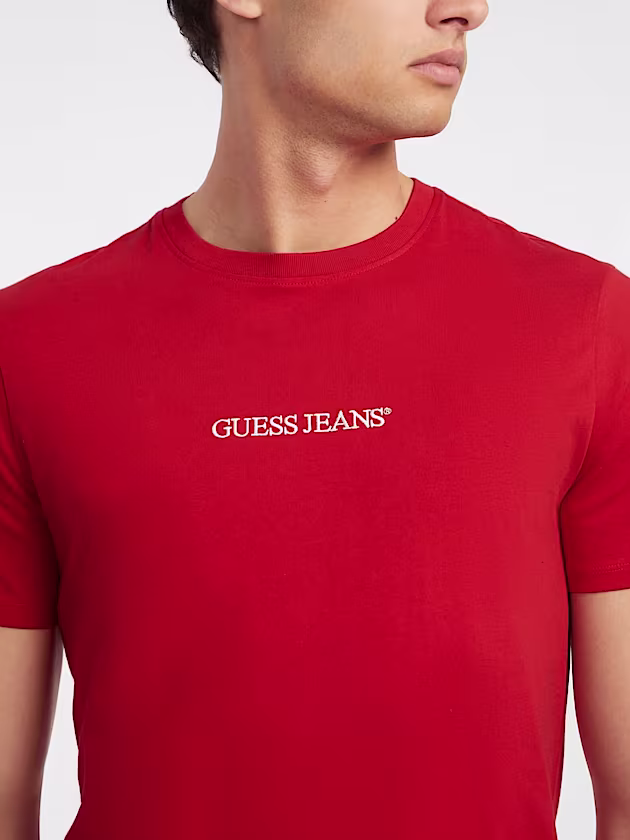 Slim Embroidered Logo Tee - GUESS