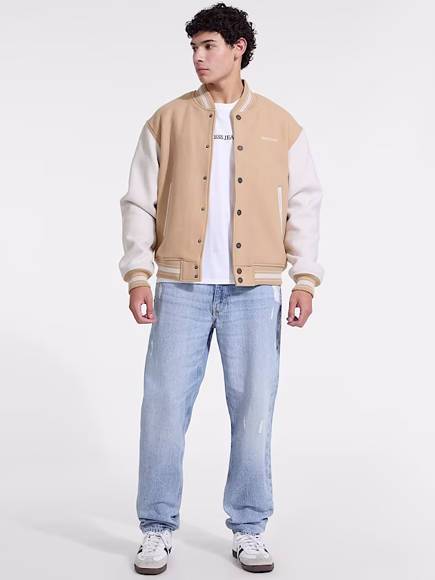 Embroidered Varsity Jacket - GUESS