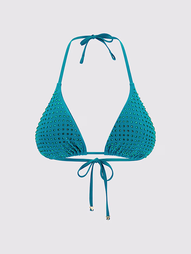 Rhinestones triangle bikini bra - GUESS