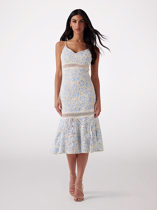 Lace midi dress - GUESS